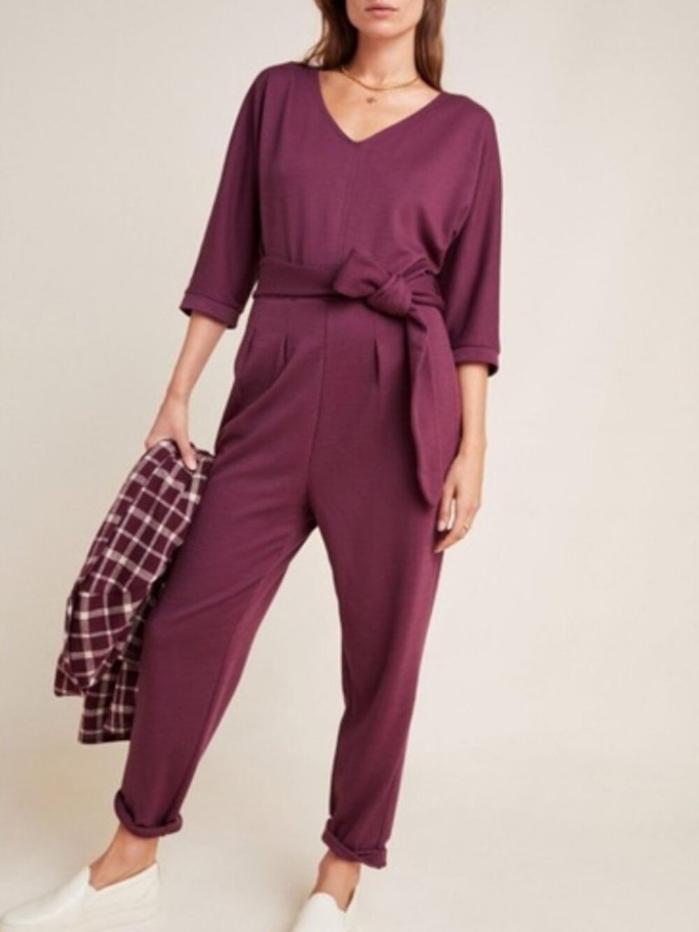 Anthropologie Sutton Ponte Jumpsuit size M
